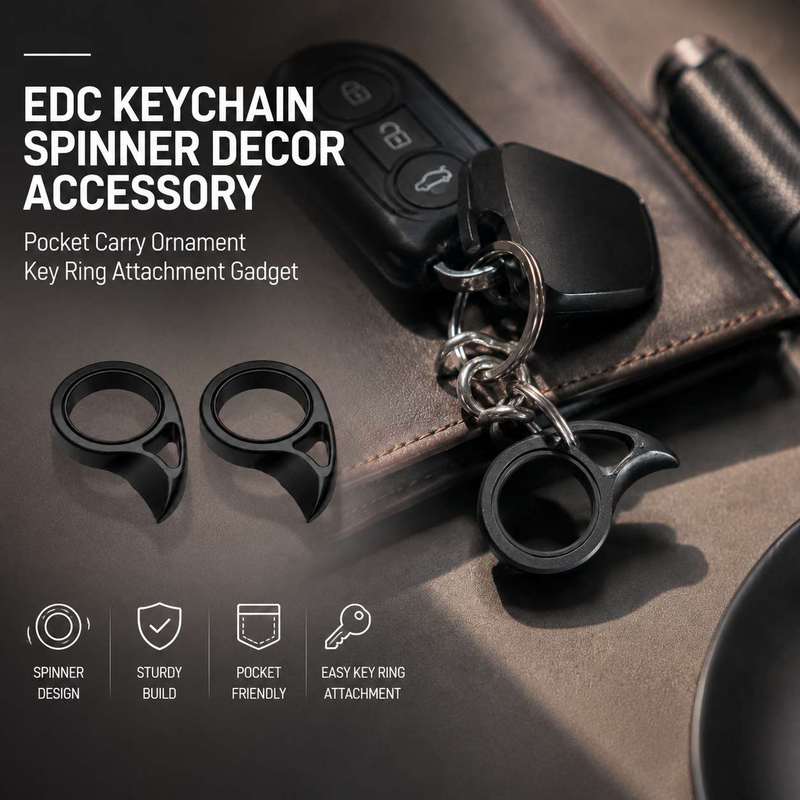 Edc Carry Accessories - EDC Anahtarlık Döner Süs Aksesuarı Cep