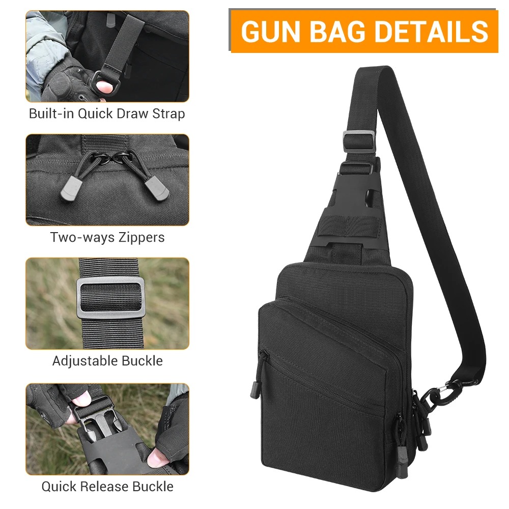 Taktik Tabanca Çantası Gizli T - Edc Carry Pistols incelemesi ve fiyatı